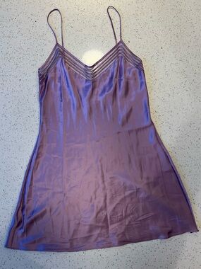 NWOT 100% Silk Victoria's Secret Lavender Slip